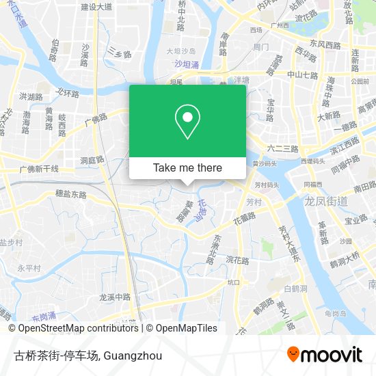 古桥茶街-停车场 map