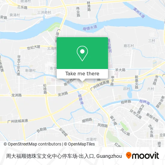 周大福顺德珠宝文化中心停车场-出入口 map