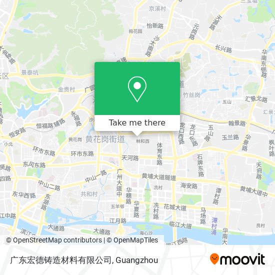 广东宏德铸造材料有限公司 map