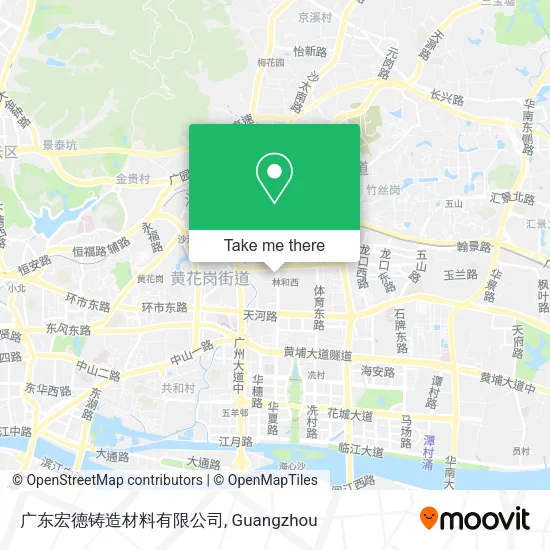 广东宏德铸造材料有限公司 map