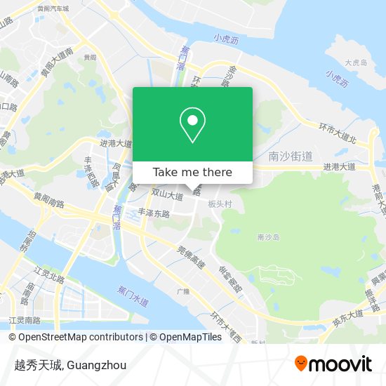 越秀天珹 map