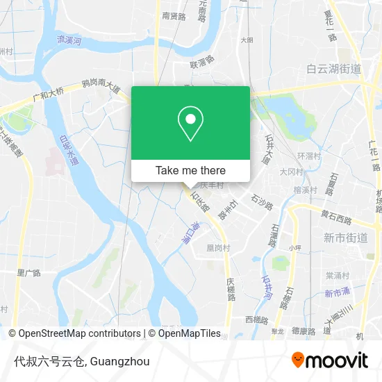 代叔六号云仓 map