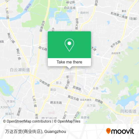 万达百货(商业街店) map