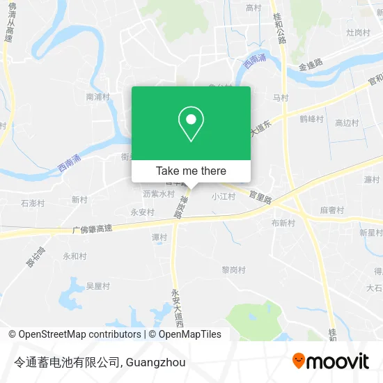 令通蓄电池有限公司 map