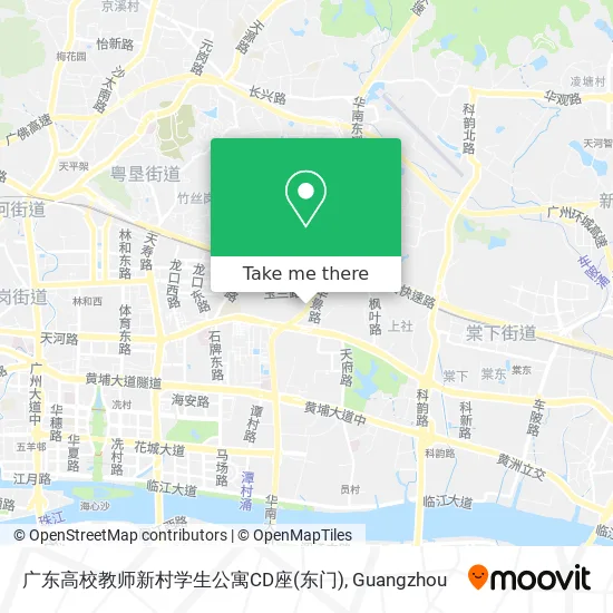 广东高校教师新村学生公寓CD座(东门) map