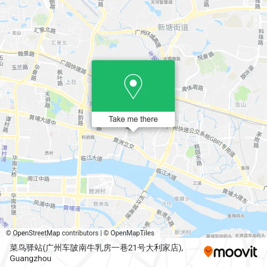 菜鸟驿站(广州车陂南牛乳房一巷21号大利家店) map