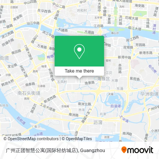 广州正团智慧公寓(国际轻纺城店) map