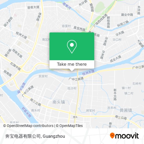 奔宝电器有限公司 map