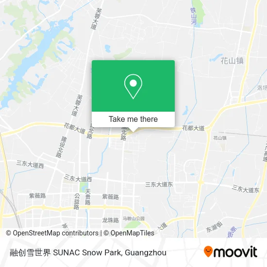 融创雪世界 SUNAC Snow Park map