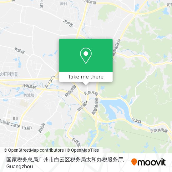 国家税务总局广州市白云区税务局太和办税服务厅 map