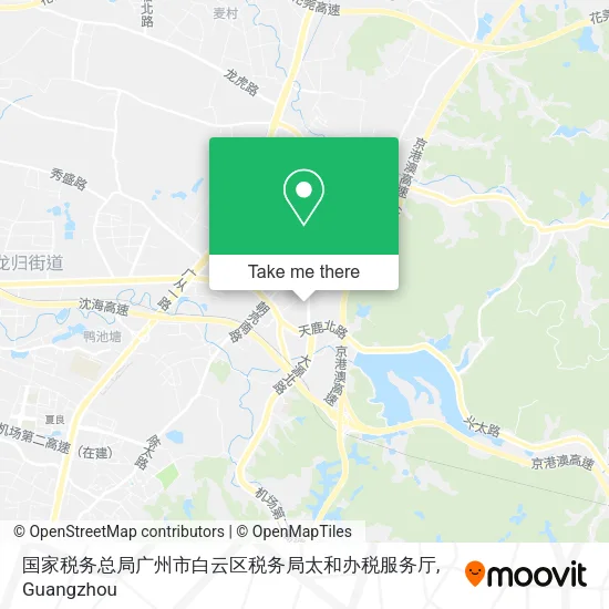 国家税务总局广州市白云区税务局太和办税服务厅 map