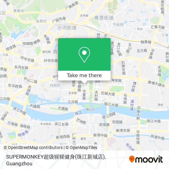 SUPERMONKEY超级猩猩健身(珠江新城店) map