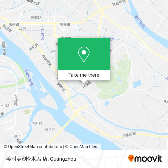 美时美刻化妆品店 map