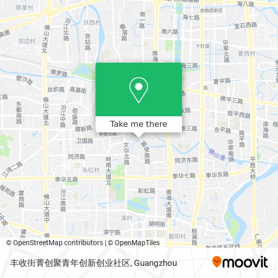 丰收街菁创聚青年创新创业社区 map