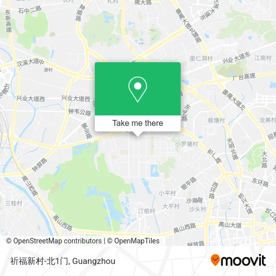 祈福新村-北1门 map
