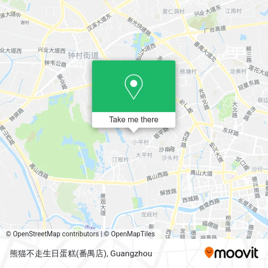 熊猫不走生日蛋糕(番禺店) map