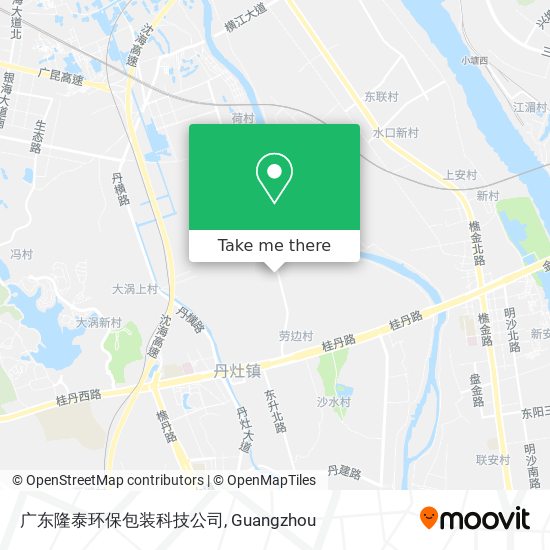 广东隆泰环保包装科技公司 map