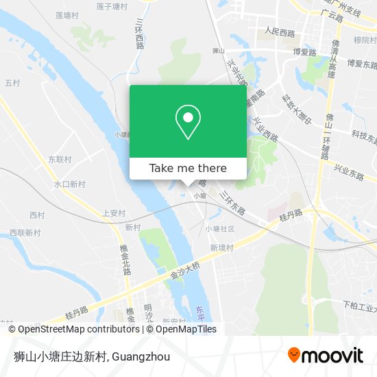 狮山小塘庄边新村 map