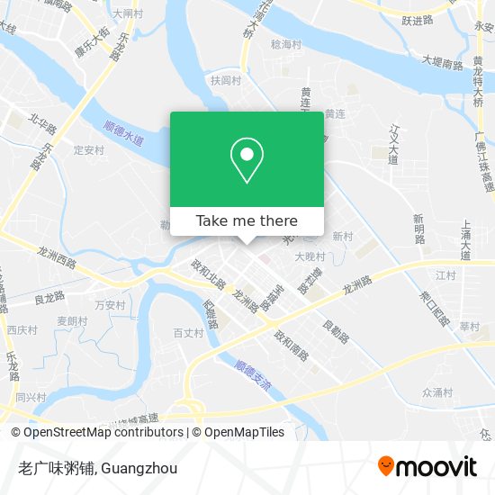 老广味粥铺 map