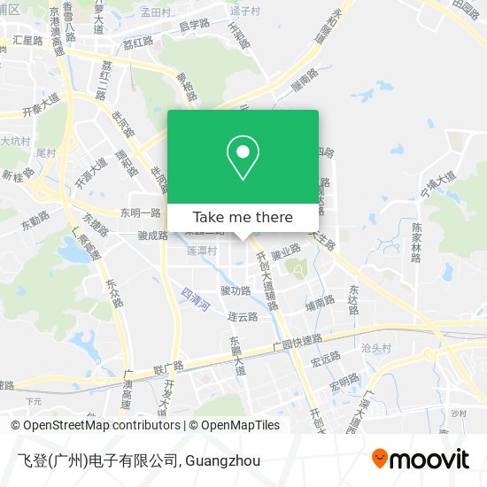 飞登(广州)电子有限公司 map
