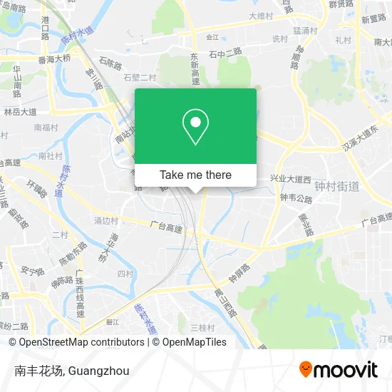 南丰花场 map