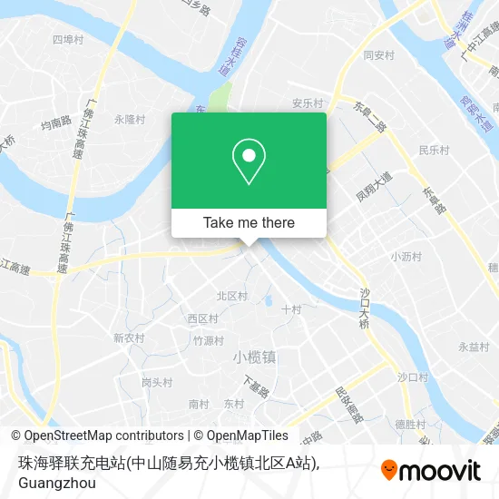 珠海驿联充电站(中山随易充小榄镇北区A站) map