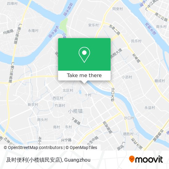 及时便利(小榄镇民安店) map