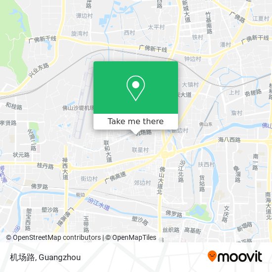 机场路 map