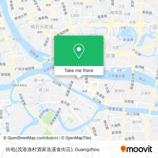 街电(茂港渔村酒家洛溪食街店) map