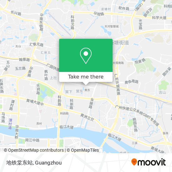 地铁棠东站 map