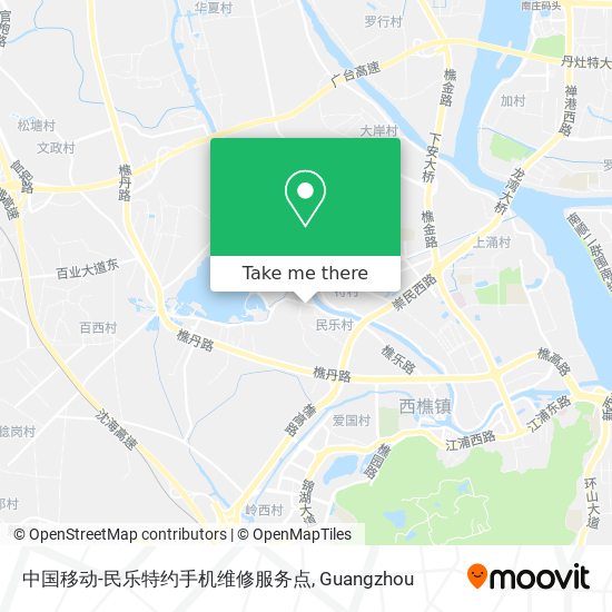 中国移动-民乐特约手机维修服务点 map