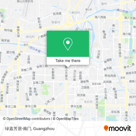 绿嘉芳居-南门 map