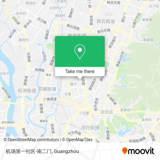 机场第一社区-南二门 map