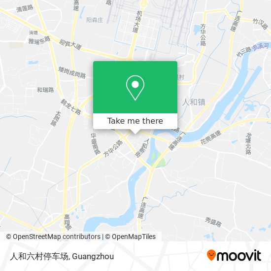 人和六村停车场 map