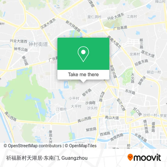 祈福新村天湖居-东南门 map