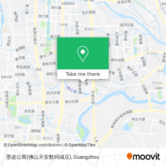 墨迹公寓(佛山天安数码城店) map