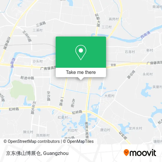 京东佛山博展仓 map
