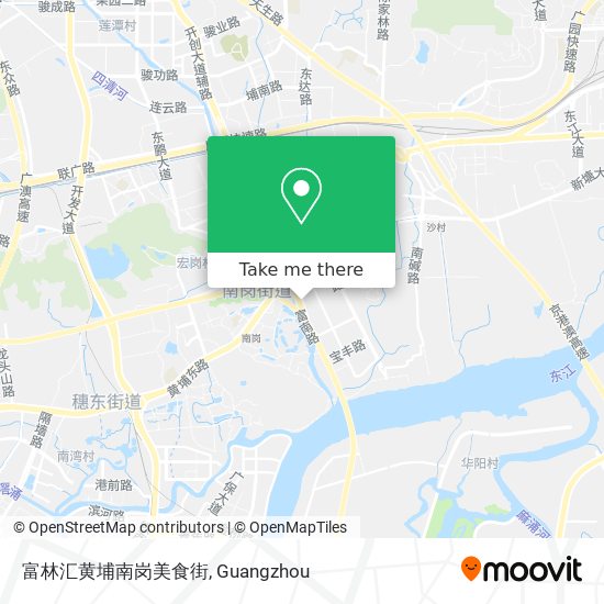 富林汇黄埔南岗美食街 map