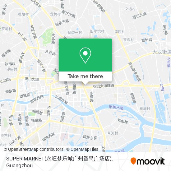SUPER MARKET(永旺梦乐城广州番禺广场店) map