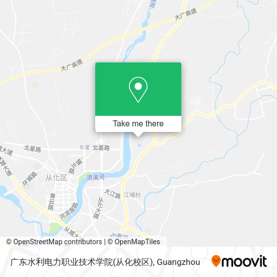 广东水利电力职业技术学院(从化校区) map