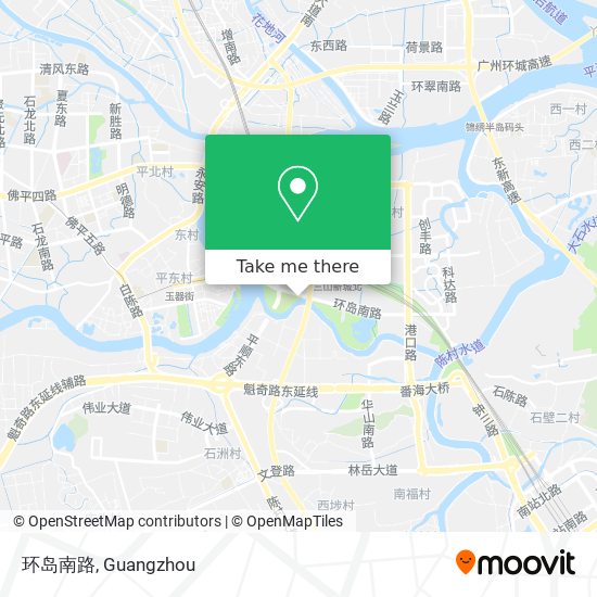 环岛南路 map