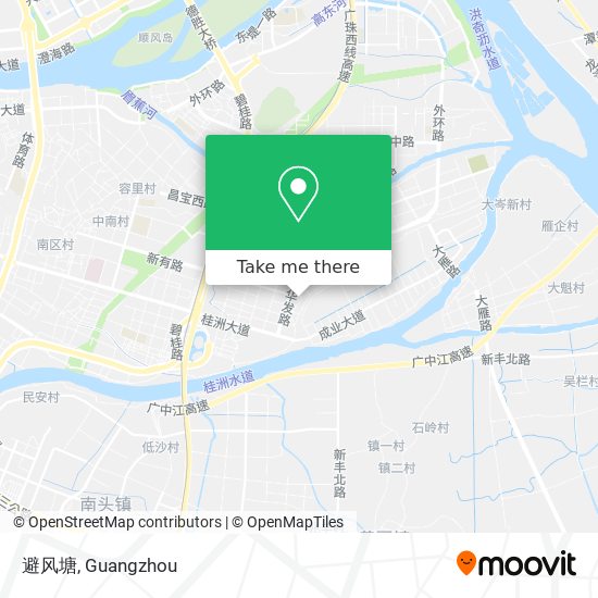 避风塘 map