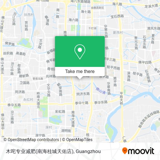 木咤专业减肥(南海桂城天佑店) map