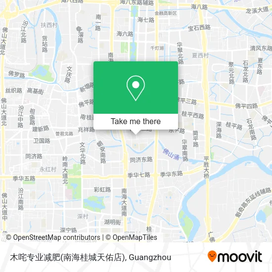 木咤专业减肥(南海桂城天佑店) map