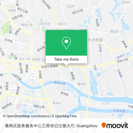 番禺区政务服务中心工商登记注册大厅 map