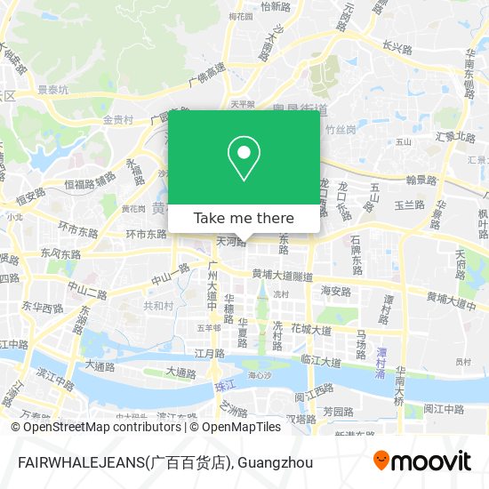 FAIRWHALEJEANS(广百百货店) map