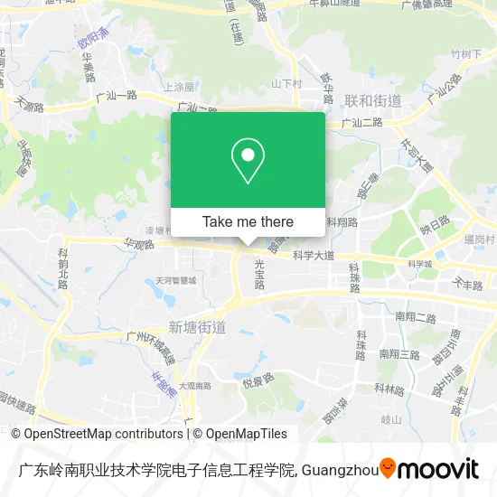广东岭南职业技术学院电子信息工程学院 map