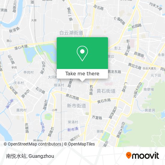 南悦水站 map
