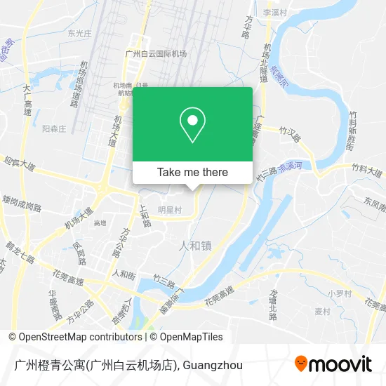 广州橙青公寓(广州白云机场店) map