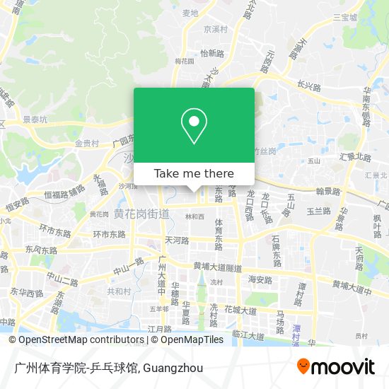广州体育学院-乒乓球馆 map